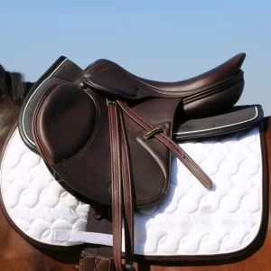 Absorb Jump Saddle Pad No Logo - White