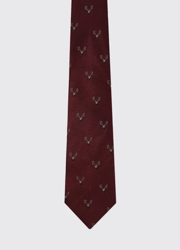 Avalon Silk Woven Tie - Merlot