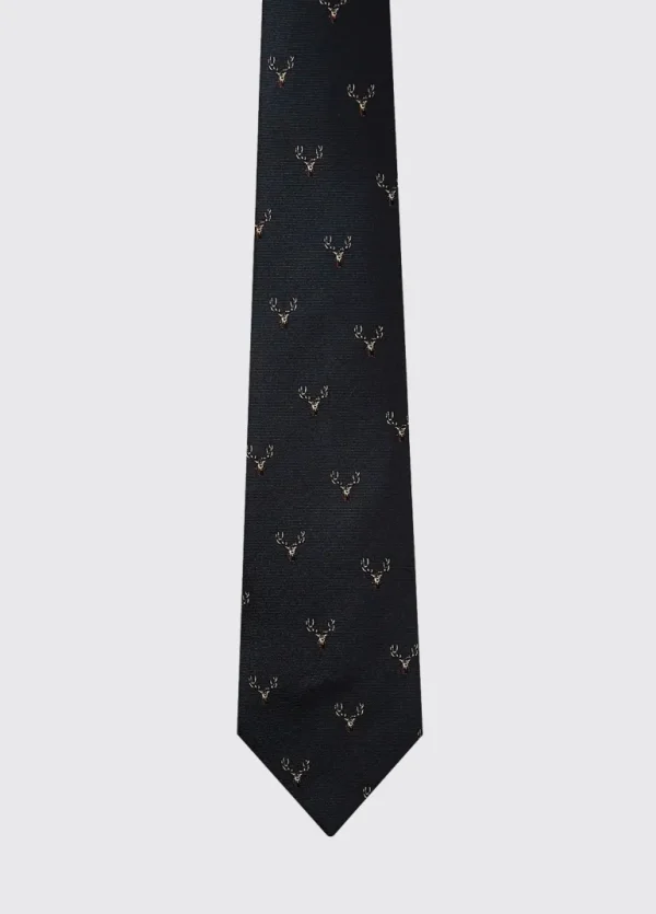 Avalon Silk Woven Tie - Navy