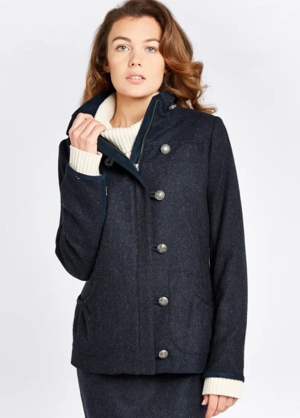 Bracken Tweed Jacket - Navy