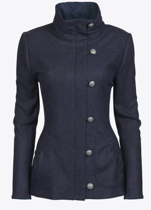 Bracken Tweed Jacket - Navy