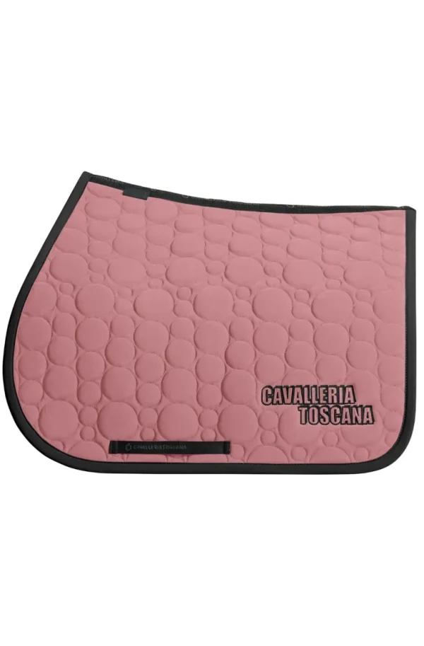 Bubble Quilt Jump Pad - Dusty Rose/Black