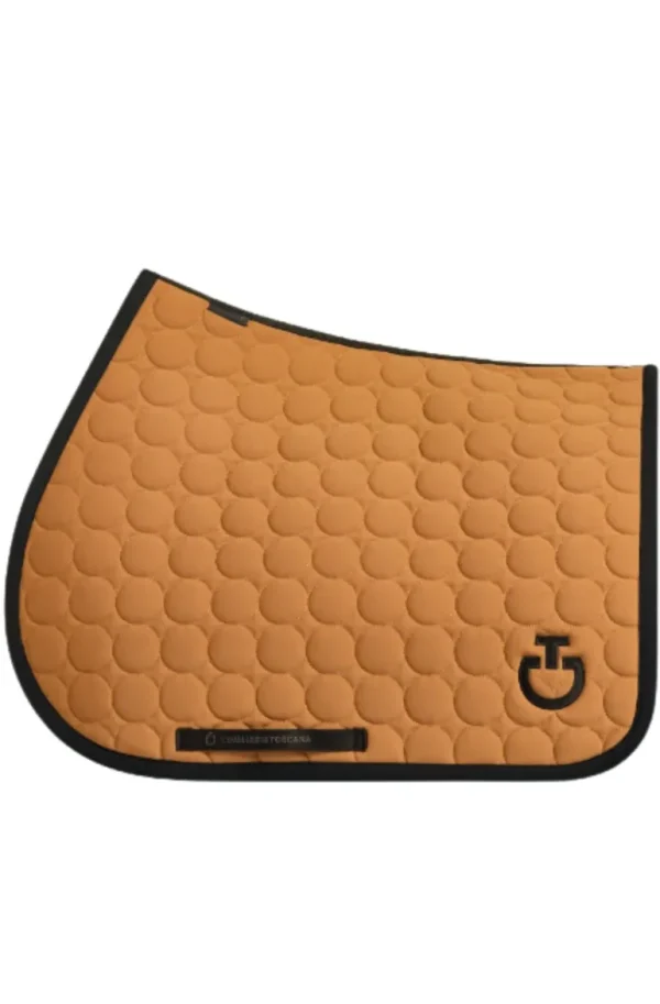 Circle Quilted Jump Pad - Camel/Black