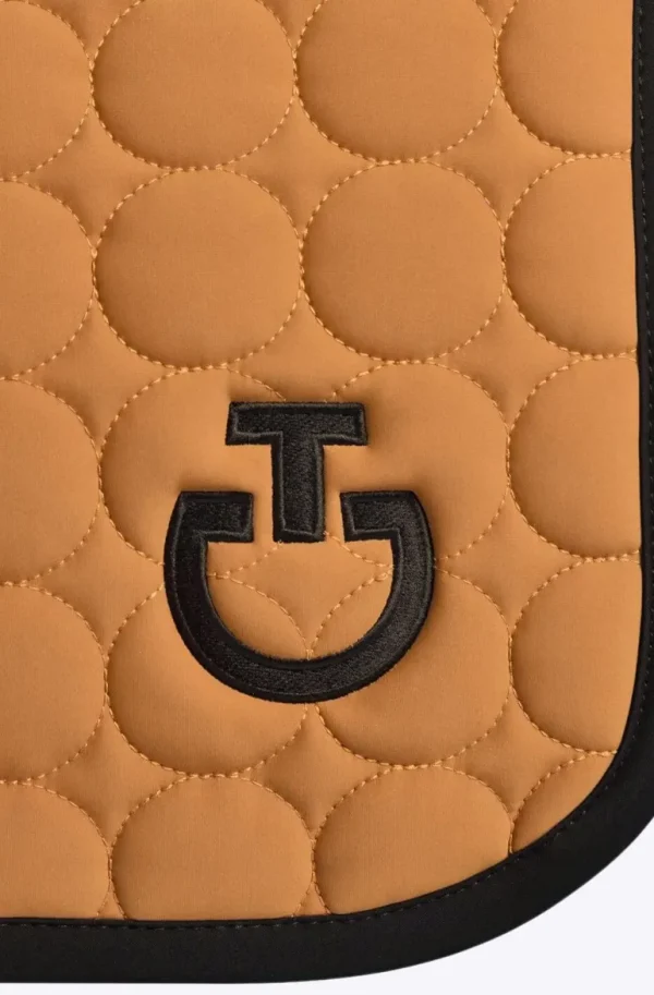 Circle Quilted Jump Pad - Camel/Black