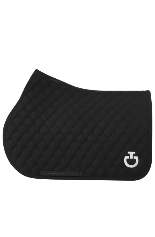 Circular Quilt Jersey Jump Pad - Black