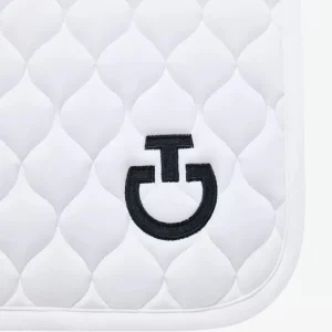 Circular Quilt Jump Pad - White