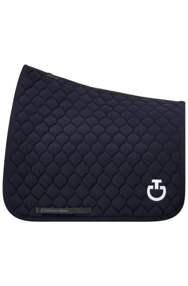 Circular Quilted Dressage Saddle Pad 2023 - Navy