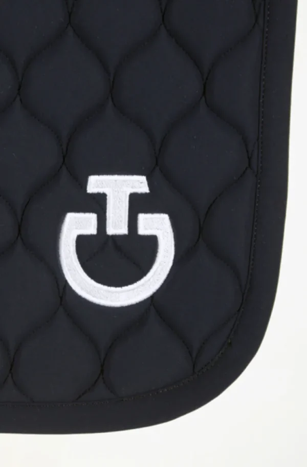 Circular Quilted Dressage Saddle Pad 2023 - Navy