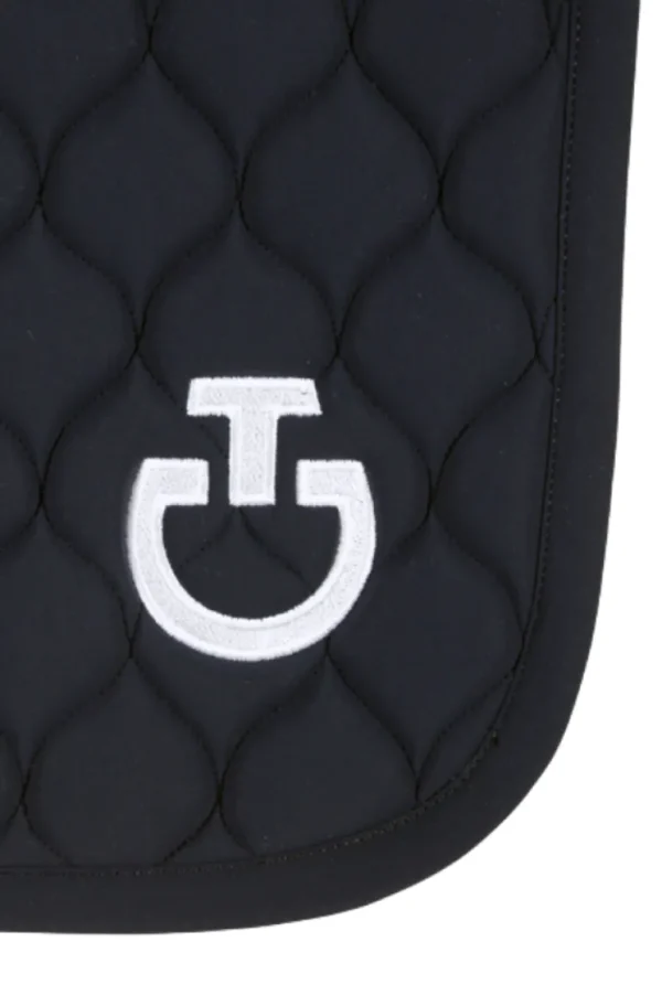 Circular Quilted Dressage Saddle Pad - Navy