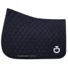 Circular Quilted Jumping Saddle Pad - Navy