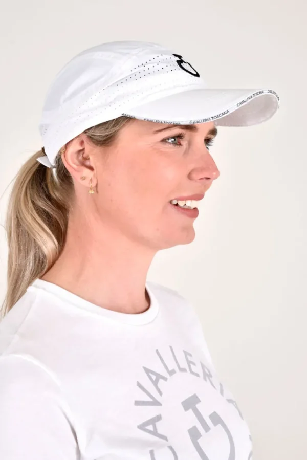 CT Perforated Baseball Cap - White