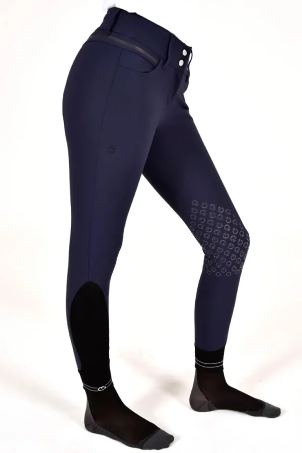 CT Print Logo Stripe Breeches - Midnight Blue