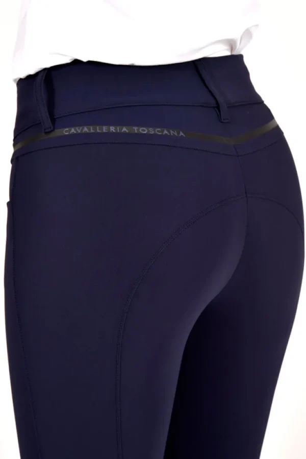 CT Print Logo Stripe Breeches - Midnight Blue