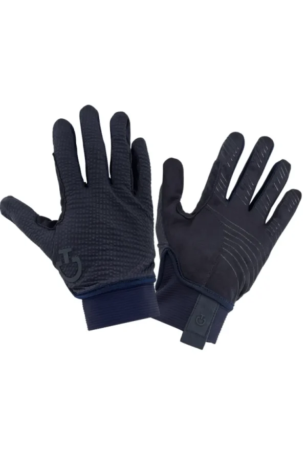 CT Suede Mesh Grip Gloves - Navy