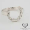 Cubic Zirconia Horseshoe Ring