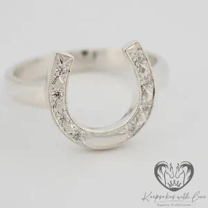 Cubic Zirconia Horseshoe Ring