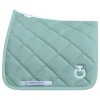 Diamond Quilted Jersey Dressage Saddle Pad - Light Teal Green