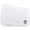 Diamond Quilted Jersey Dressage Saddle Pad - White