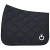 Diamond Quilted Jersey Dressage Saddle Pad - Navy