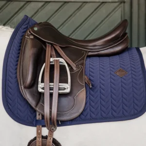 Fishbone Dressage Saddle Pad - Navy