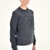 Fleece Crew Neck Pullover - Navy