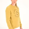 Fleece Crew Neck Pullover - Golden Ochre