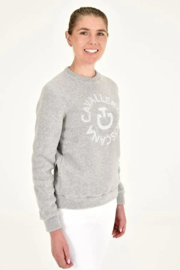 Fleece Crew Neck Pullover - Grey