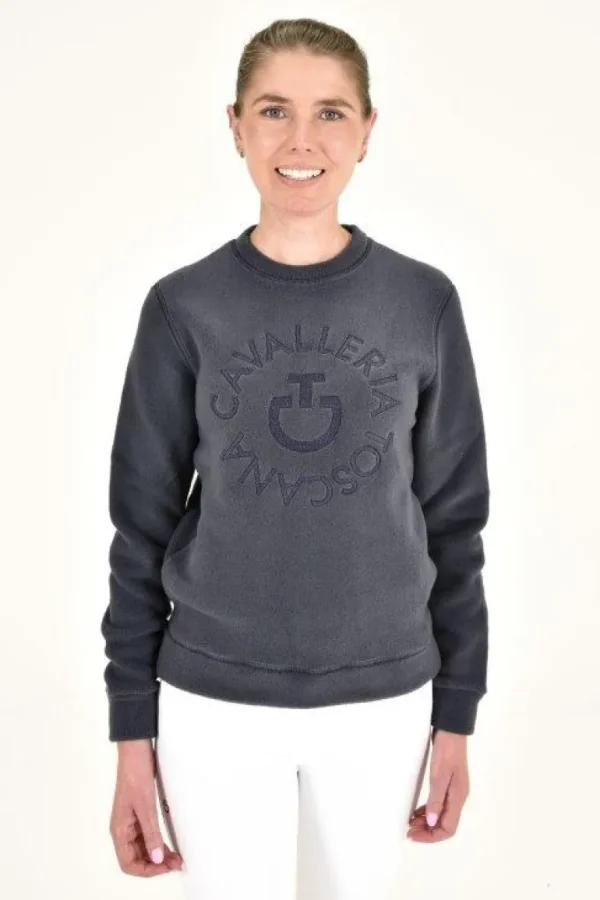 Fleece Crew Neck Pullover - Navy