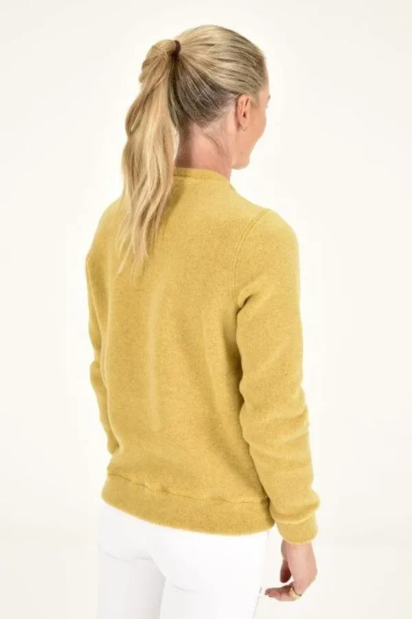 Fleece Crew Neck Pullover - Golden Ochre