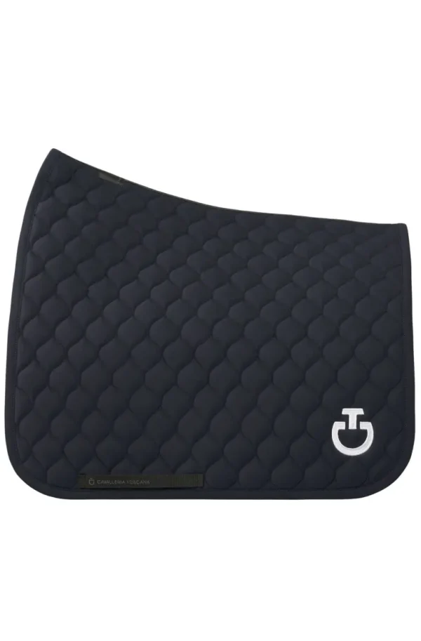 FW24 Circular Quilted Dressage Saddle Pad - Black