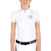 Girl's Jersey S/S Competition Polo - White