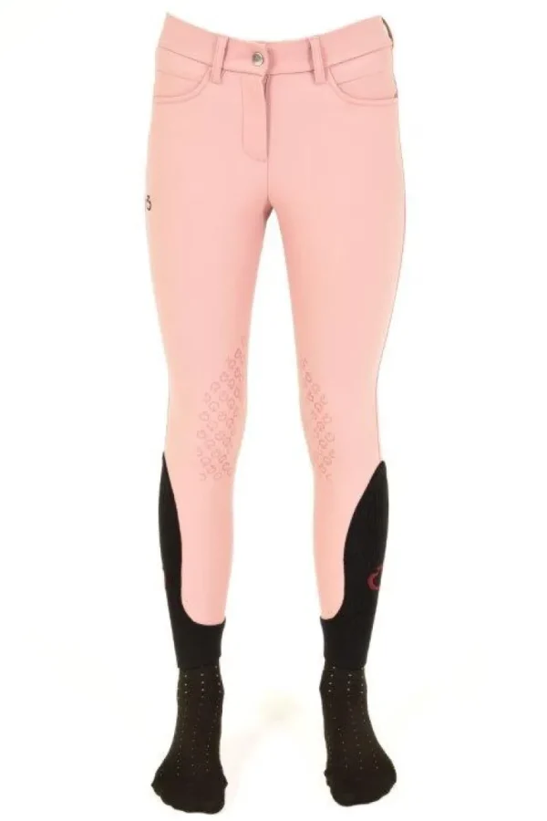 Girl’s Knee Grip Breeches - Dusty Rose