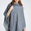 Hazelwood Poncho - Denim Haze