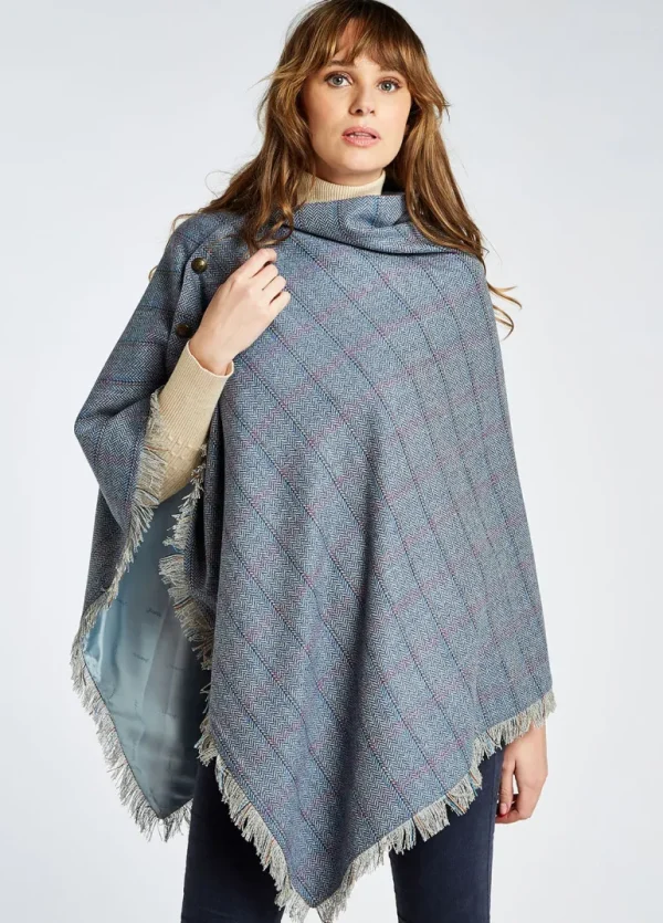 Hazelwood Poncho - Denim Haze