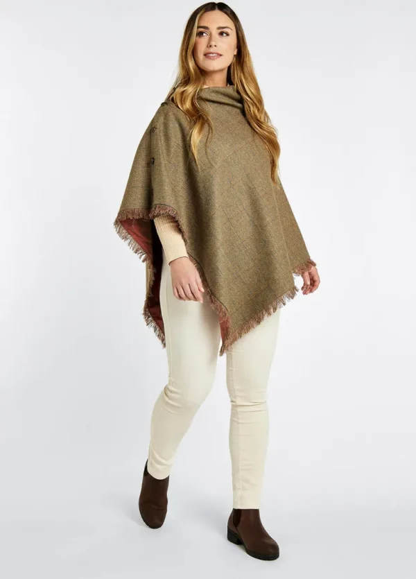 Hazelwood Tweed Poncho - Burren