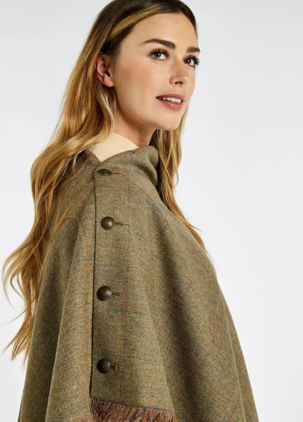 Hazelwood Tweed Poncho - Burren