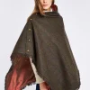 Hazelwood Tweed Poncho - Hemlock