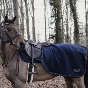 Heavy Fleece Riding Rug - Navy