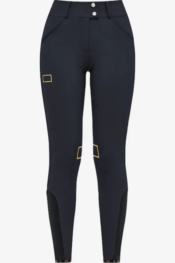 High Waist Full Grip Breeches - Black