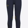 High Waist Full Grip Breeches - Navy