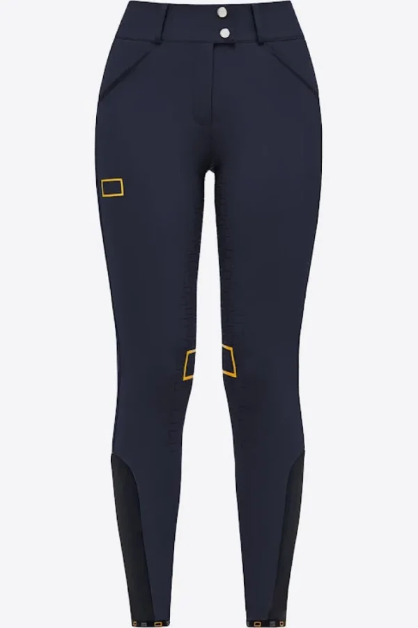 High Waist Full Grip Breeches - Navy