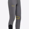 High Waist Full Grip Riding Breeches - Grey