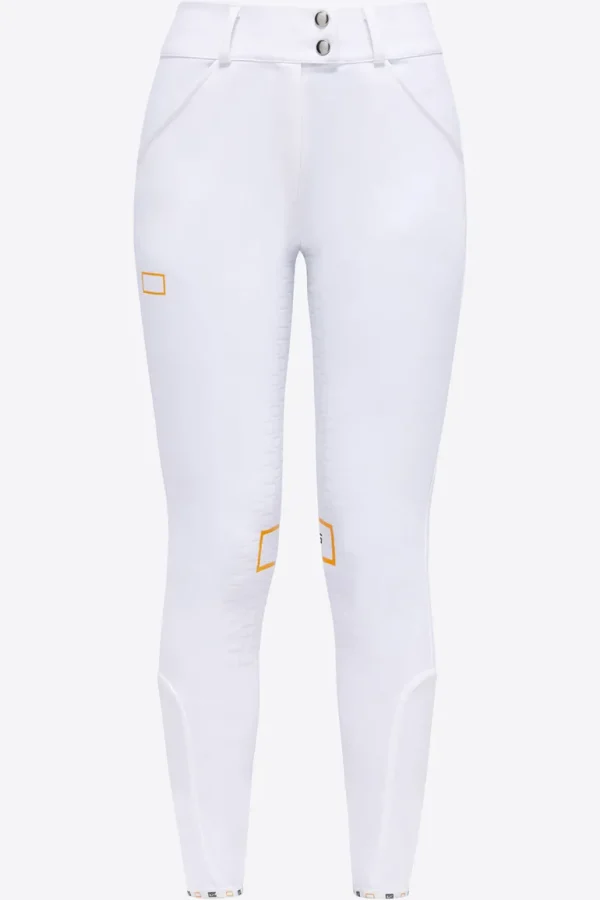 High Waist Full Grip Riding Breeches - White