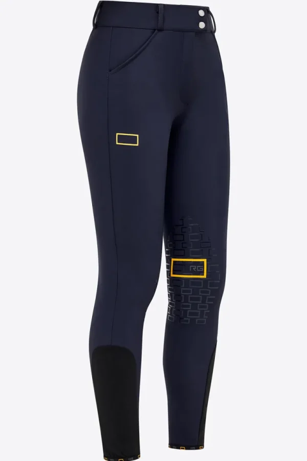 High Waist Riding Breeches - Navy