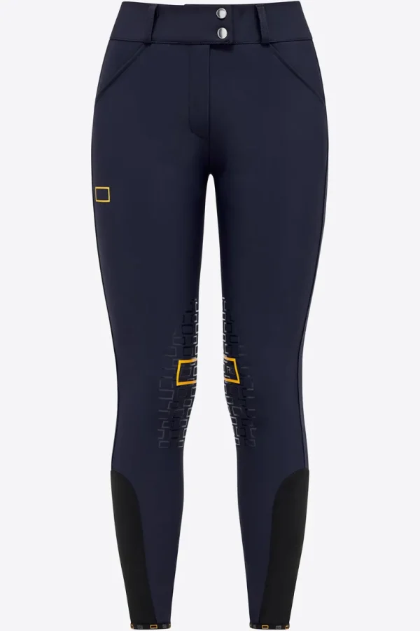 High Waist Riding Breeches - Navy