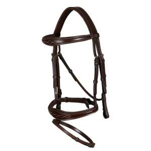 Hunter Anatomic Flash Noseband Bridle - Brown