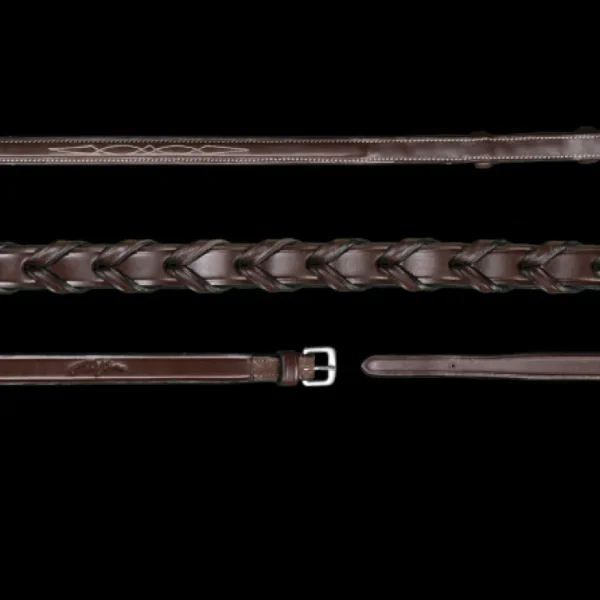 Hunter 5/8" Laced Reins - Brown