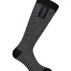 Jacquard Zig Zag Sock - Grey