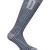 Jacquard Zig Zag Sock - Navy/Grey