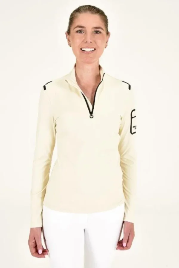 Jersey Fleece Half Zip - Sand